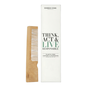 Think, Act & Live Responsible češalj od bambusa