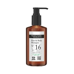 Veganski 2-u-1 revitalizirajući šampon za kosu i telo u pump dispenzeru - 300 ml