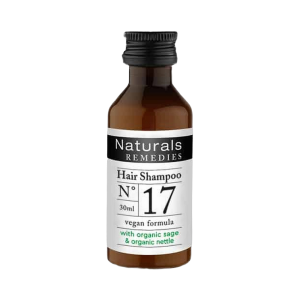 Nežni veganski šampon za kosu s ekstraktima kadulje, crne ribizle i koprive - 30 ml